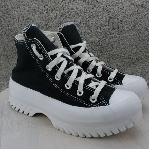 Converse Shoes - Converse Run Star Hike Black White Platform High Top Womens 7.5